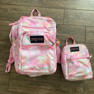 Jansport backpack and lunchbag